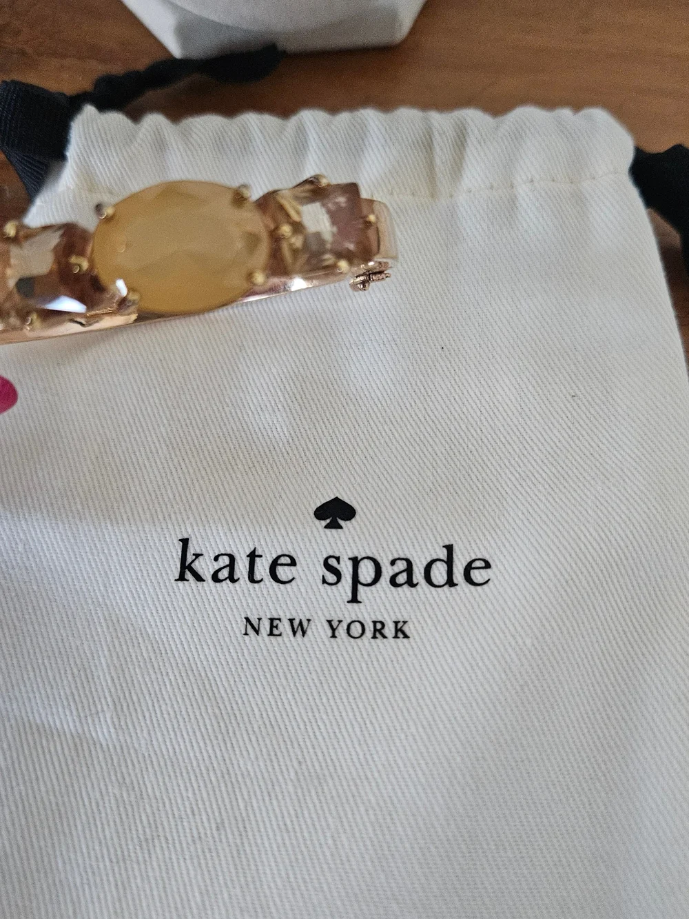 kate spade Gold-tone Bracelet with Yellow and Blush Stones
